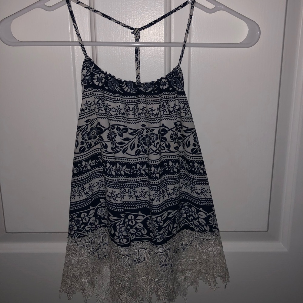 Lace detail tank